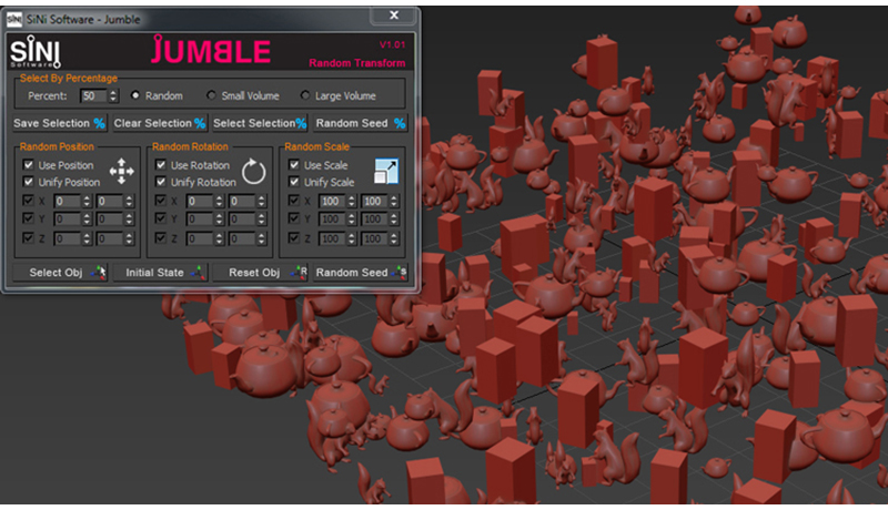 Product image for SiNi Software IgNite Jumble for 3ds max plugin